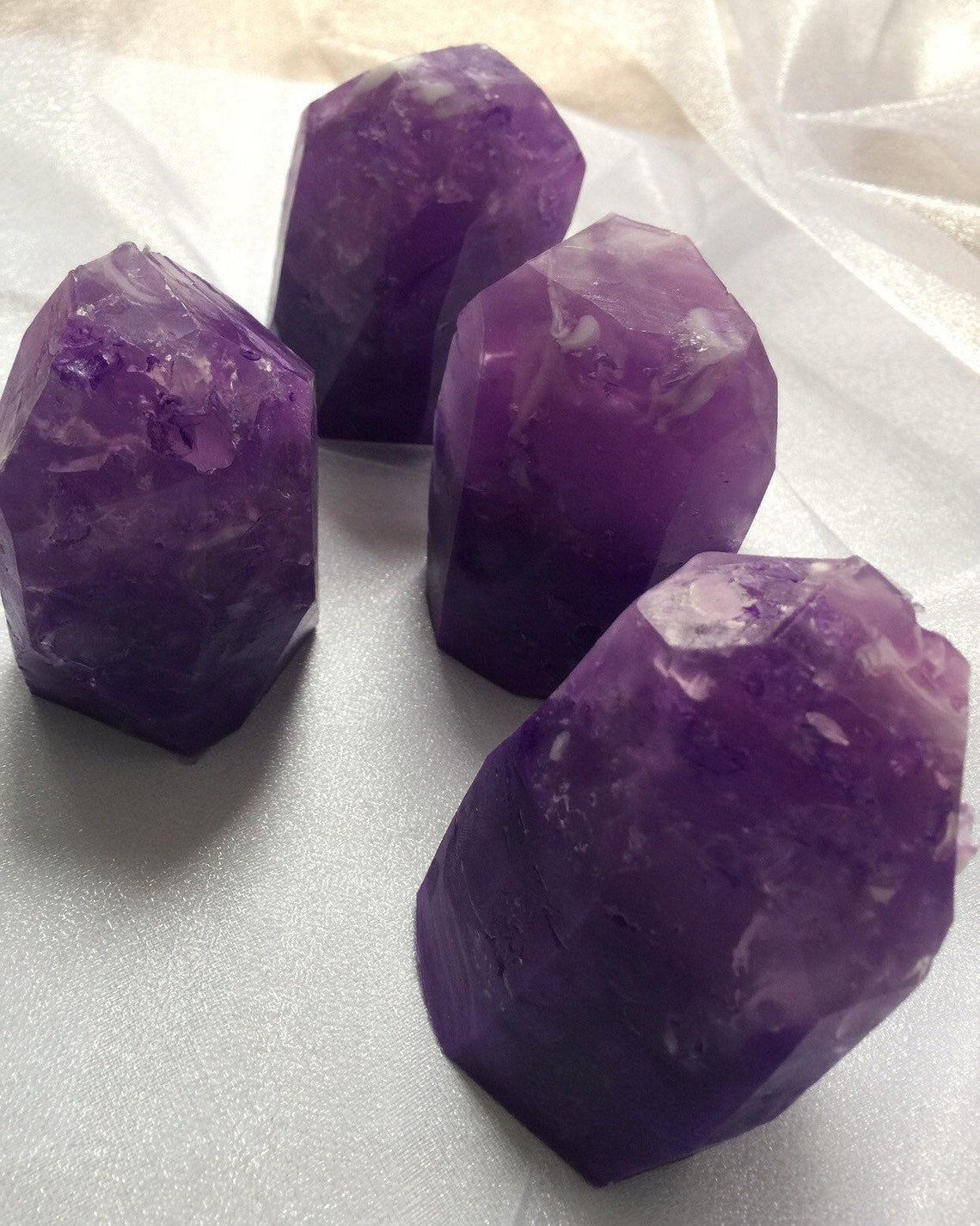 amethyst crystal soap