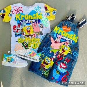 Personalized Birthday Outfit for Kids – Custom Name & Age Set – Toddler Cake Smash Outfit – Themed Birthday Party Clothes