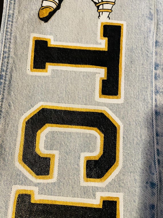 Custom Senior Pants – Hand-Painted Graduation Jeans – Class of 2026 Outfit – Personalized Senior Rise Day Pants – High School Spirit Wear