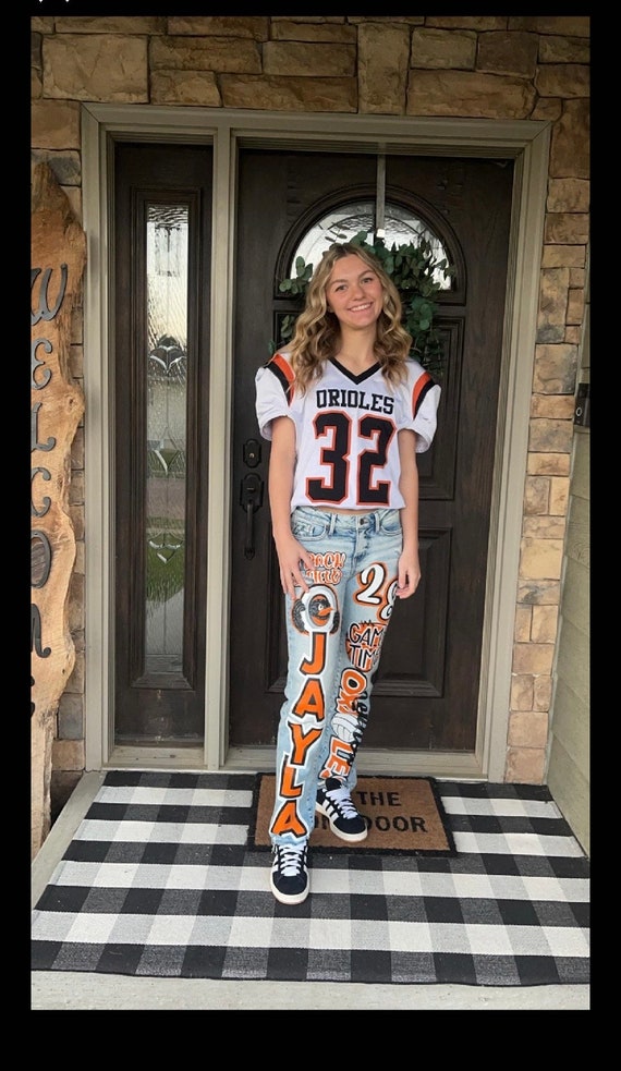 Homecoming Spirit Jeans - School Pride Jean - Senior Jeans