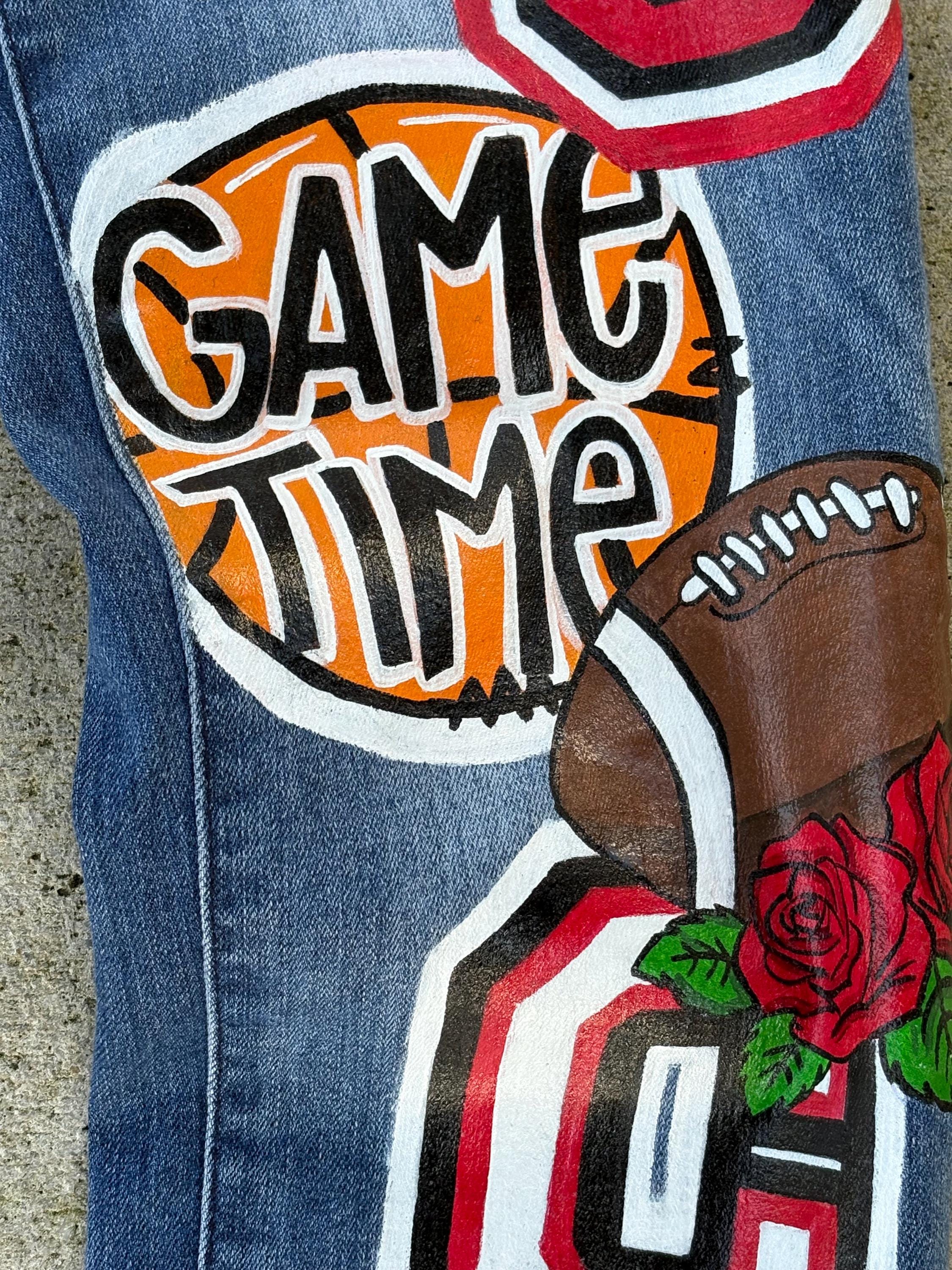 Homecoming Spirit Jeans - School Pride Jean - Senior Jeans - Spirit Jeans - Football Jeans - HOCO Jeans - Senior Jeans - Senior Overalls
