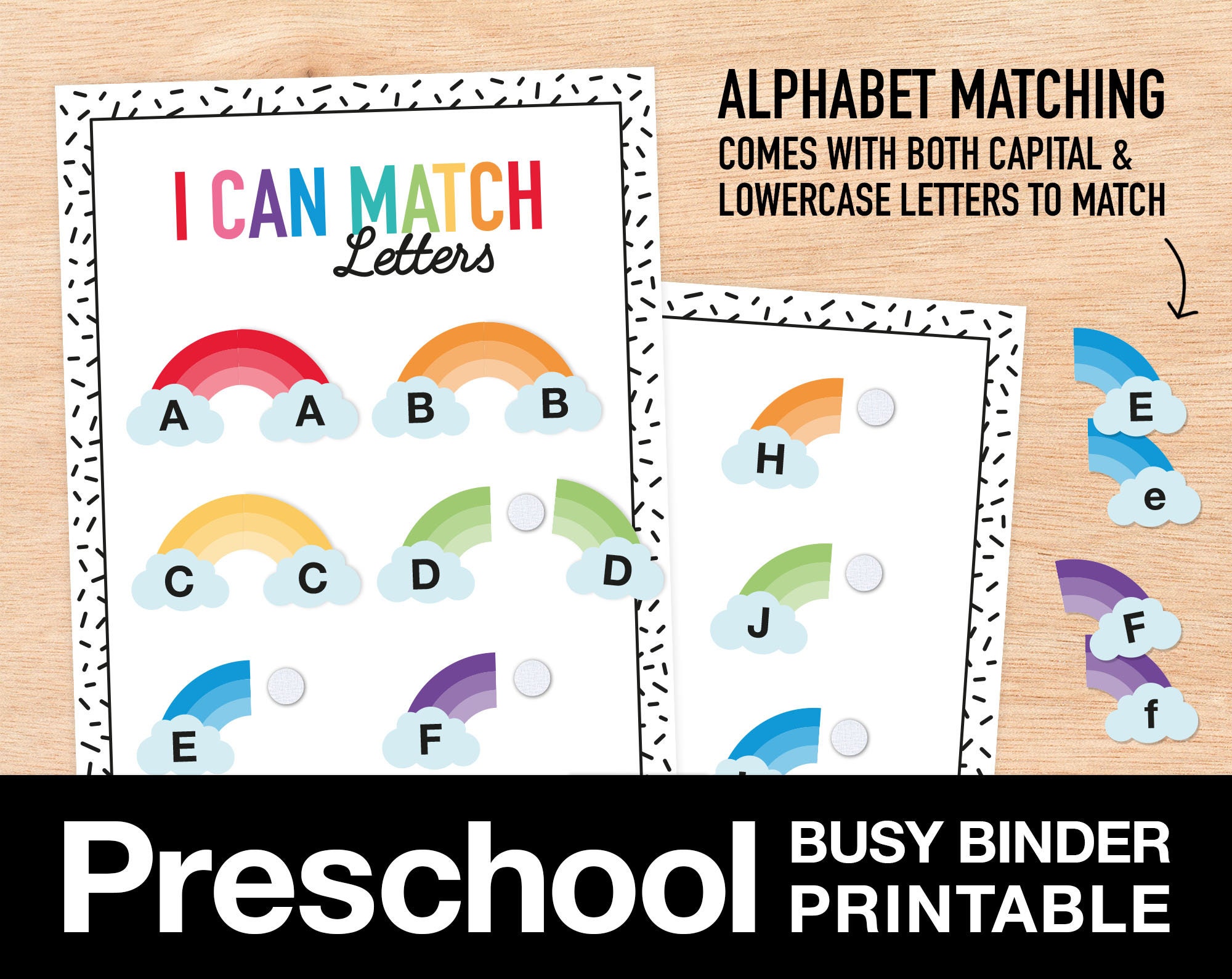 printable a z letter matching activity alphabet puzzle etsy