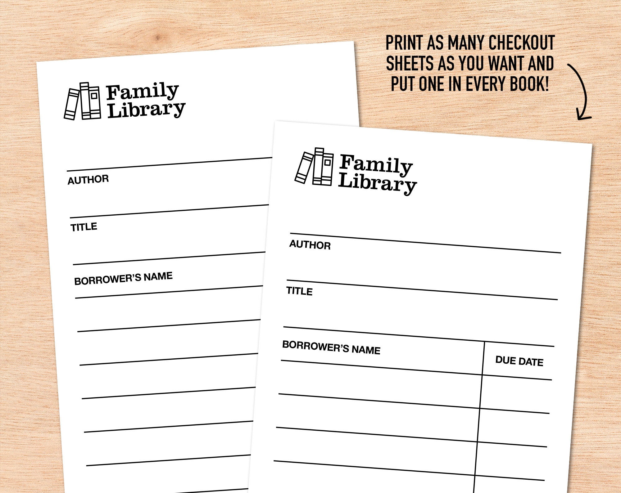 Printable Library Cards For Kids - Il Fullxfull.2630939344 P9nk