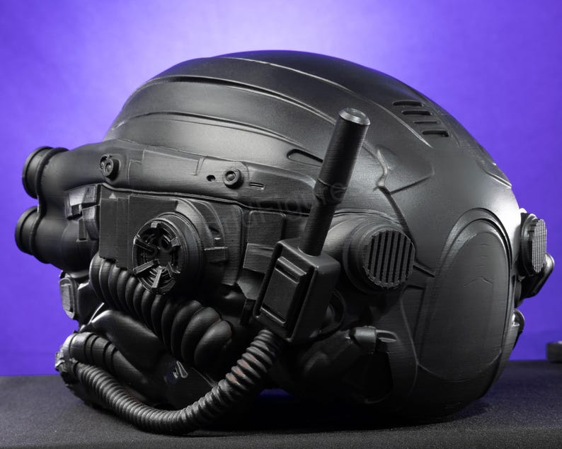cyberpunk soldier helmet front perspective view