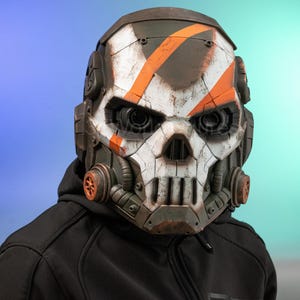 Cyberpunk Helmet – Sci-fi Armor Cosplay – Airsoft Helmet – Larp Helmet – Halloween Helmet – Wearable Helmets – Cosplay Mask – Helmet Custom