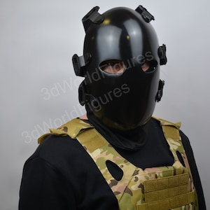 hunter mask| Vigil Mask| airsoft mask| Masquerade mask|  Gothic mask| Costume prop helmet| Handmade mask 3d| 3d mask