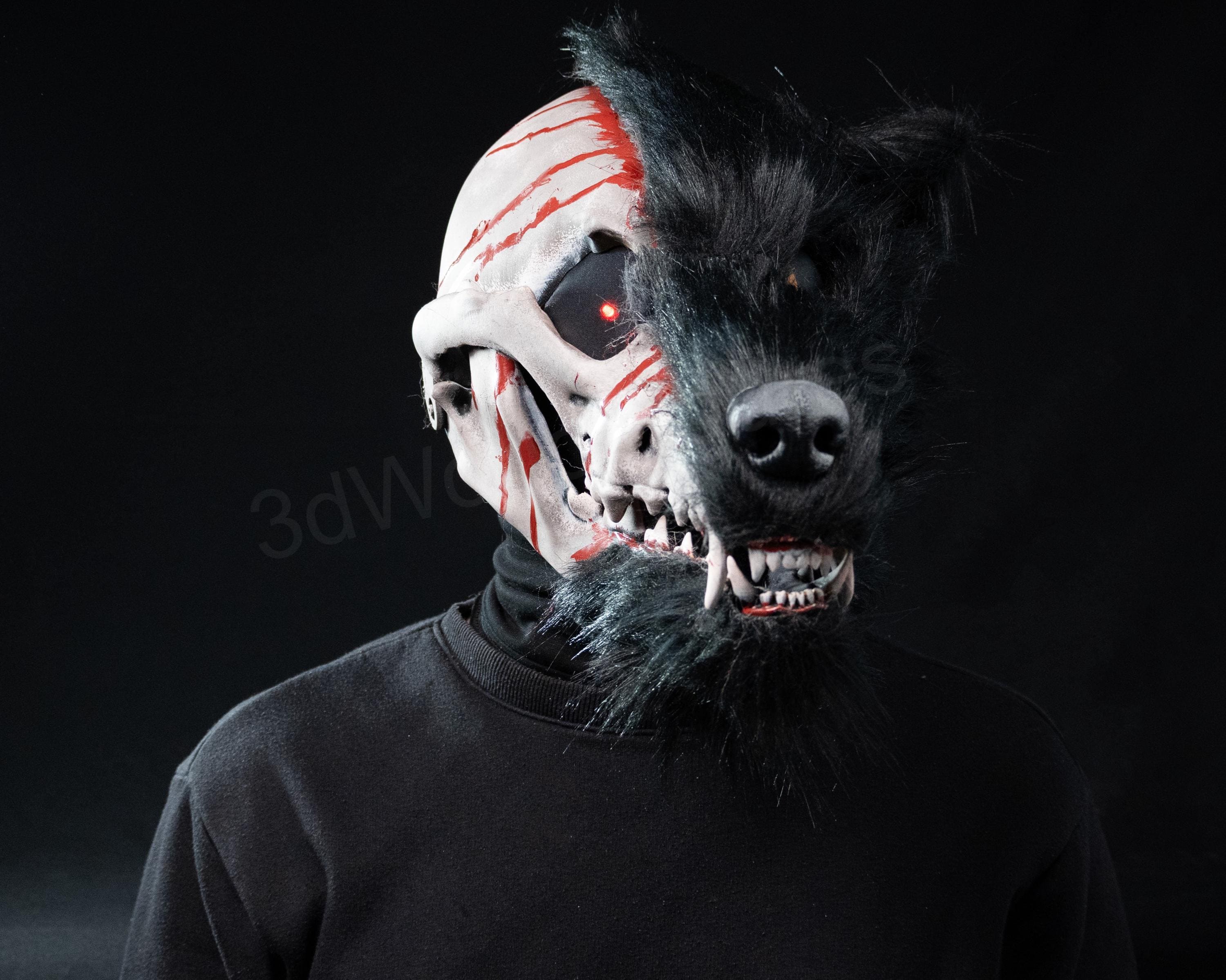 Werewolf Mask - Etsy, image size:3000x2399