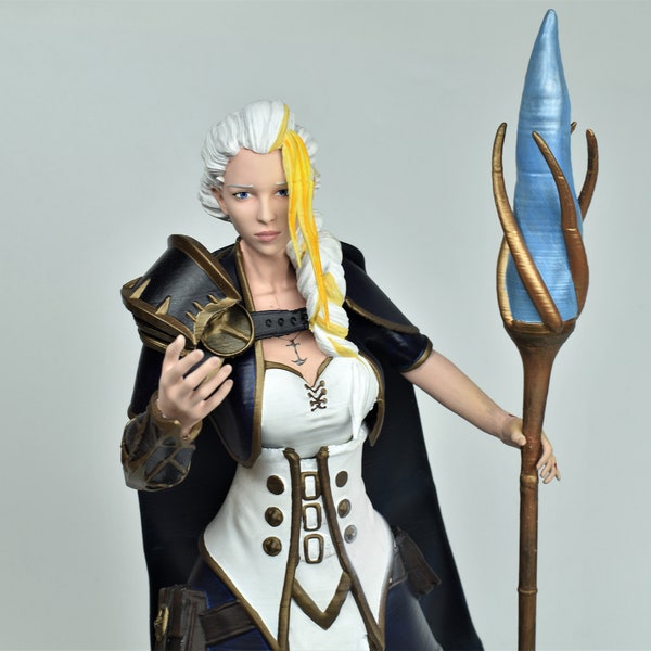 Jaina Proudmoore WOW Daughter of the Sea gift idea for friend gamer alliance custom figurine anime cosplay toy 3d printing service Replica