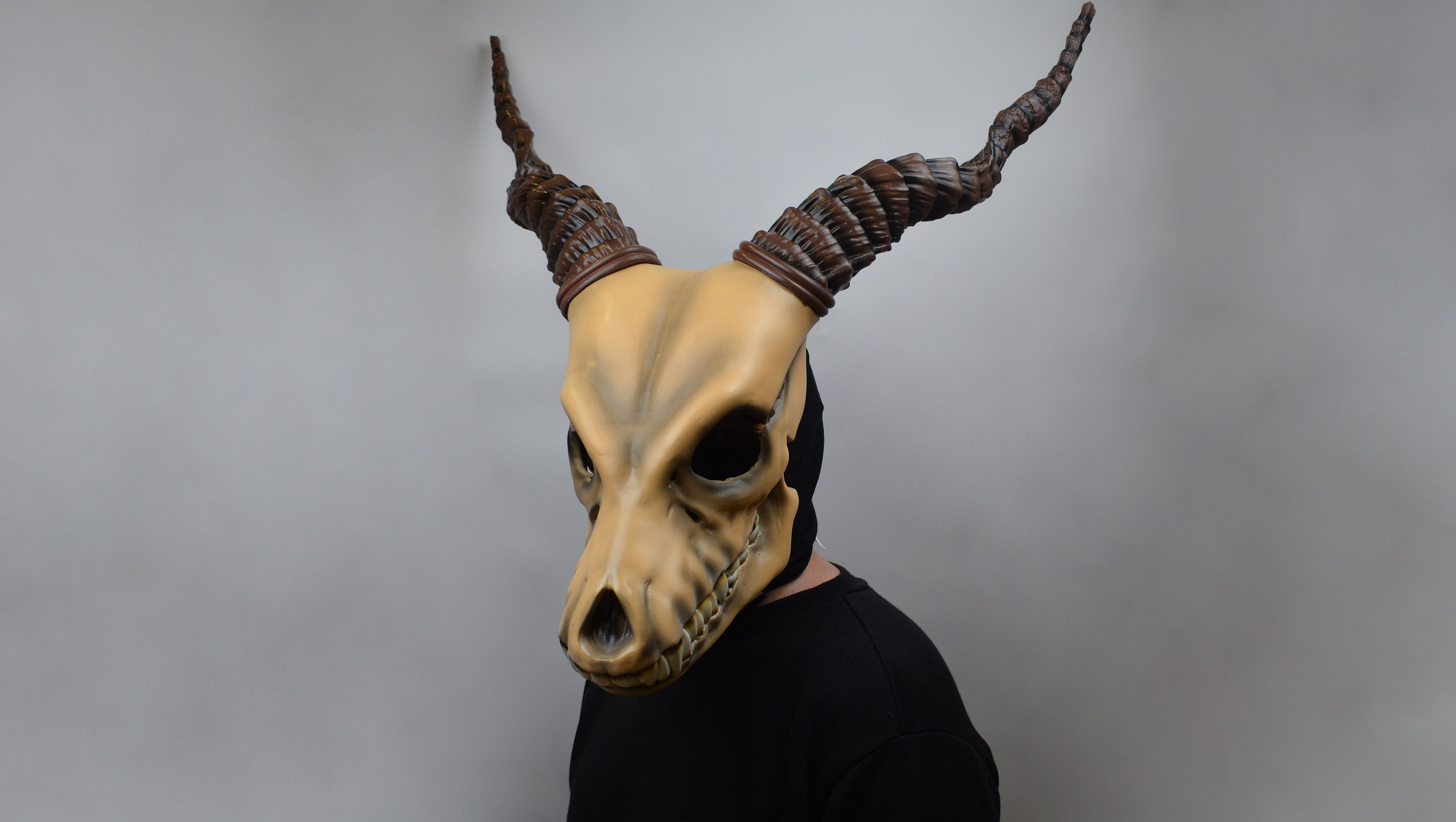 Wolf Skull Mask with Fur - Zombie Werewolf - SCP-1471-A - 3D Planet Props Wearable + Painted + Fur