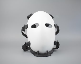 Taktische Maske weiß - Cosplay Maske, Airsoft Gesichtsmaske, Halloween Kostüm Accessoire