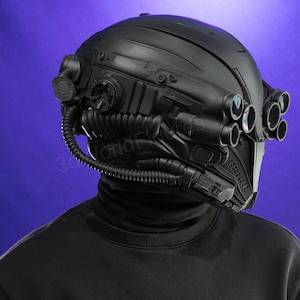 cyberpunk cosplay helmet mechanical design