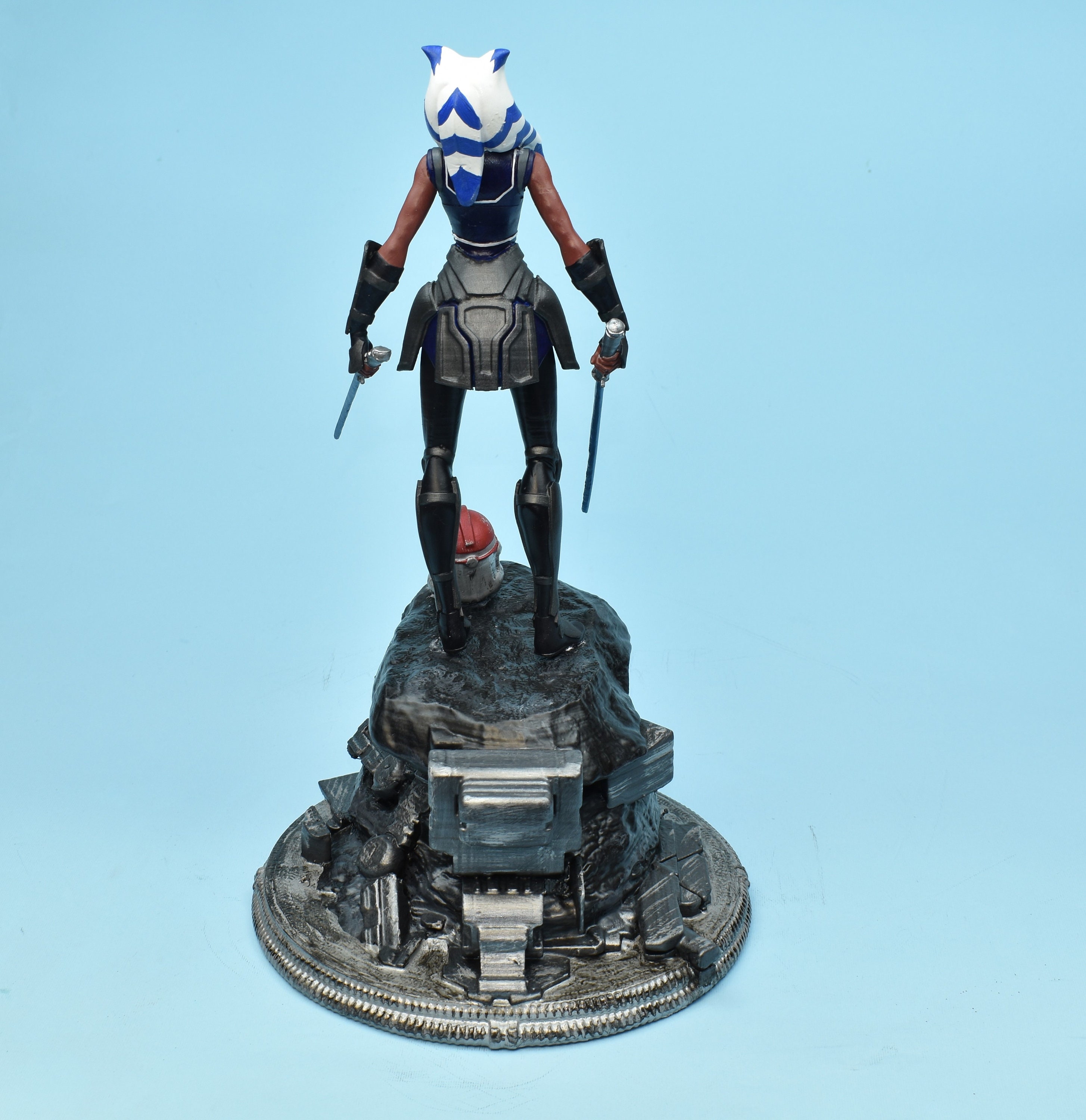 Jedi ahsoka tano 3d figures statues on stands Inspired Etsy