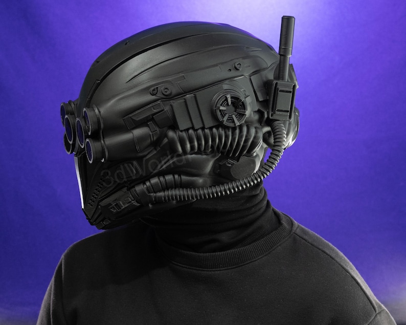 cyberpunk tactical helmet cosplay prop