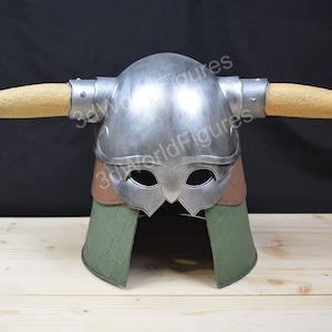 horned helmet Warrior Helmet Cosplay Prop Armor helmet replica gladiator helmet Horn Helmet Historical Horn Larp Helmet medieval knight helm