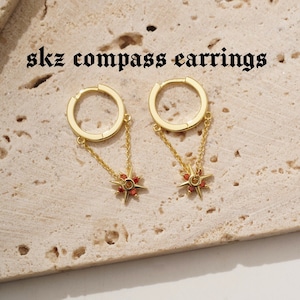 SKZ Compass Earrings