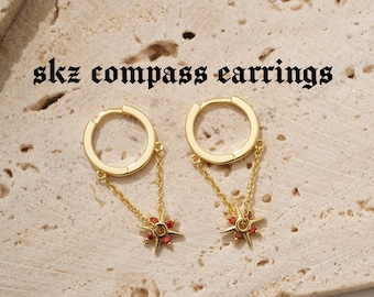 Pendientes de brújula SKZ