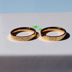 SKZ Custom Engraved Ring