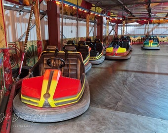 Parques de atracciones y Whitby Abbey, fotografías enmarcadas, cada una