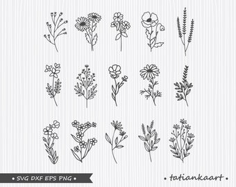 Free Free 295 Hand Drawn Wildflower Svg SVG PNG EPS DXF File