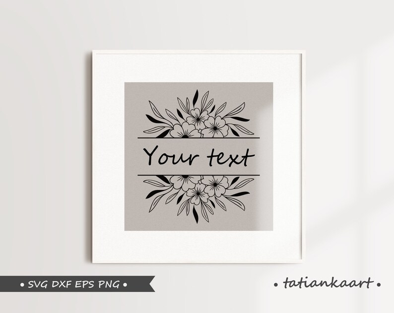Free Free 327 Flower Split Monogram Svg Free SVG PNG EPS DXF File