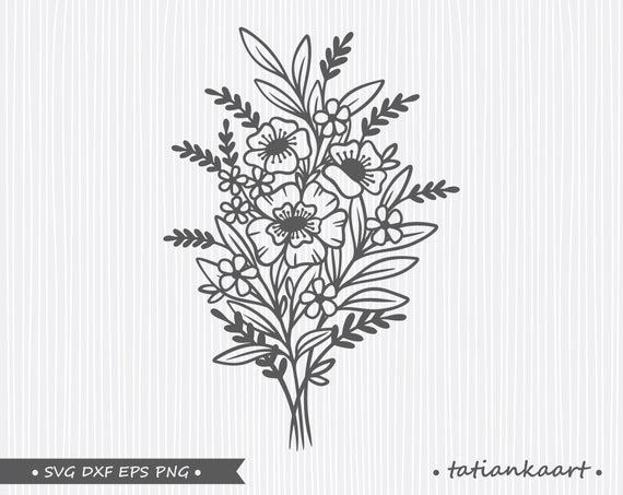 Free Free 308 Wild Flower Bouquet Svg SVG PNG EPS DXF File