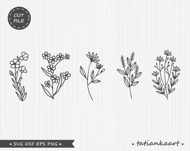 Free Free 199 Simple Wildflower Svg SVG PNG EPS DXF File