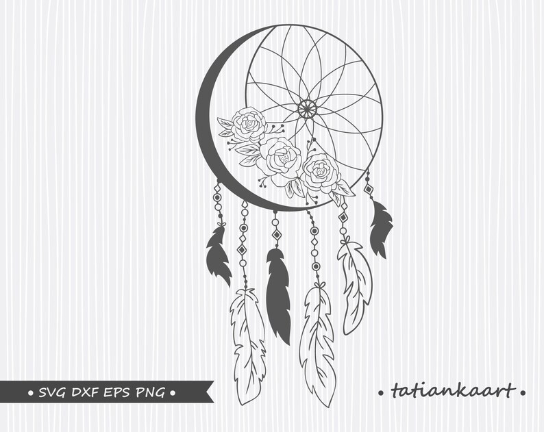 Free Free 68 Crescent Moon Dreamcatcher Vinyl Dream Catcher Svg Free SVG PNG EPS DXF File