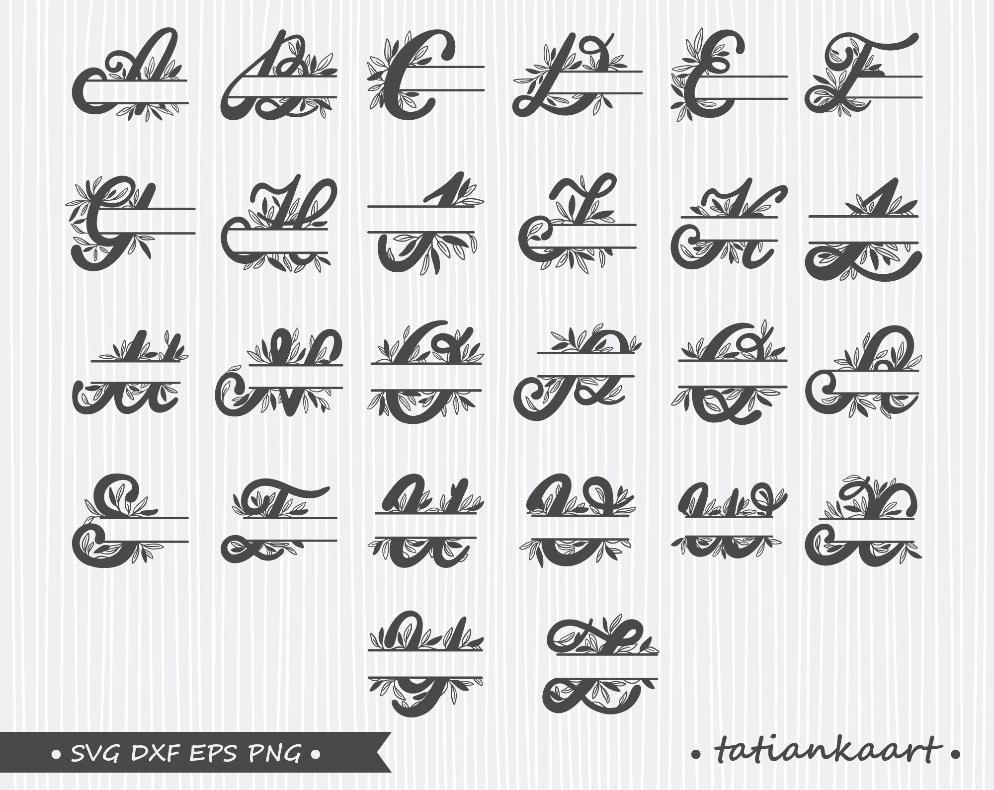 Download Wedding Monogram Font Svg File Family Name Svg Monogram Etsy