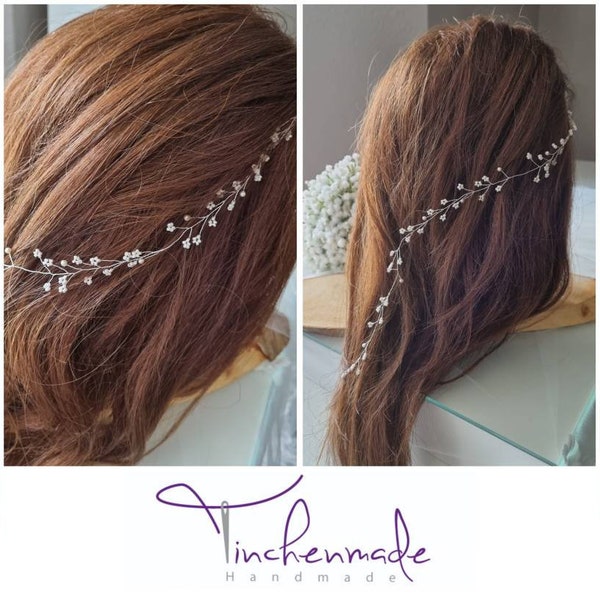 Haarranke "Jane" mit Swarovski Perlen