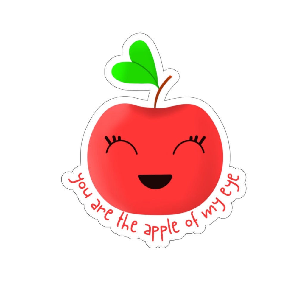 You Are the Apple of My Eye | Cute Cartoon Apple Valentine