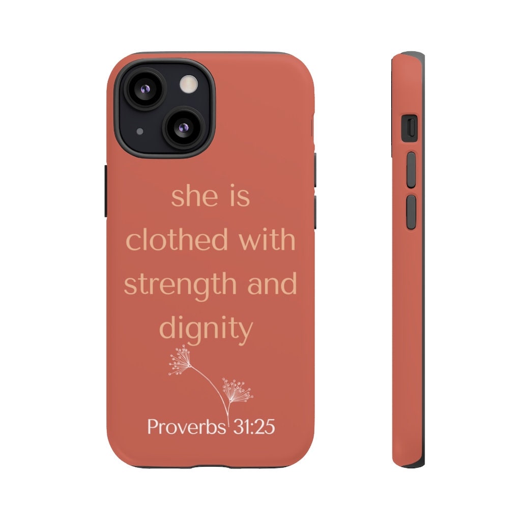 She is Clothed With Strength and Dignity Christian Gift - Etsy