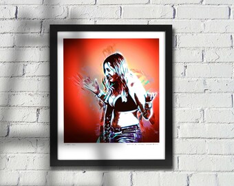 COSMIC GIRL Original Art Print