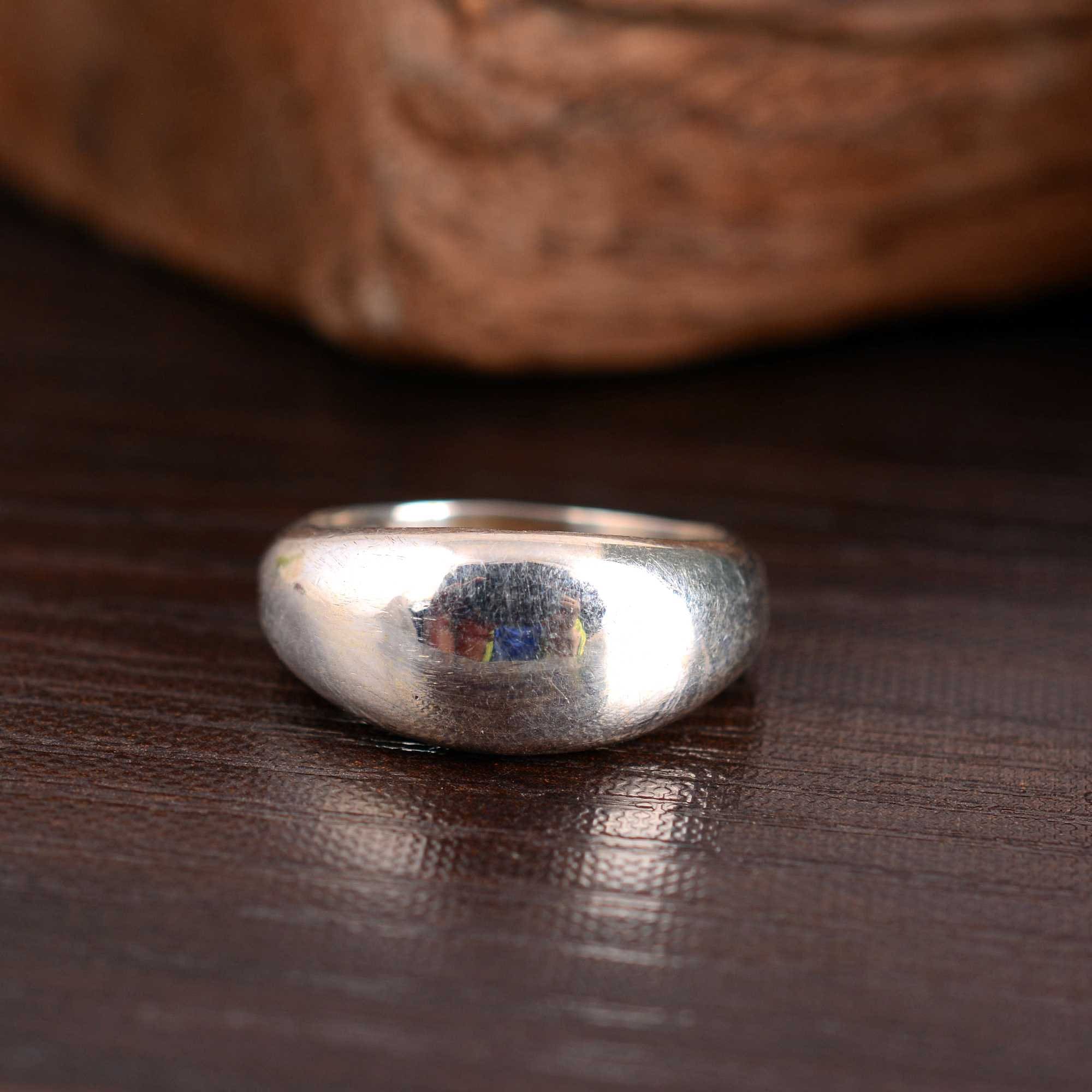 Minimalist Dome Ring: Sterling Silver Chunky Statement Ring - Etsy