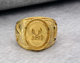 Men's Sword Ring: Vintage Gothic Biker Style