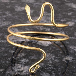 Vintage  Snake Arm Cuff: Serpent Upper Arm Bracelet