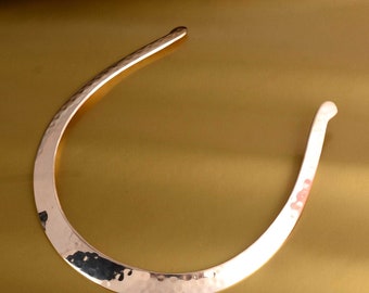 Statement Collar Choker: Wide Metallic Neck Cuff