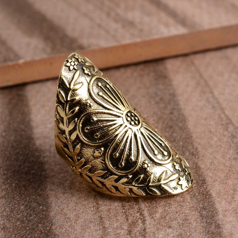 Mandala Ring Boho Ring Sacred Geometry Ring Meditation - Etsy