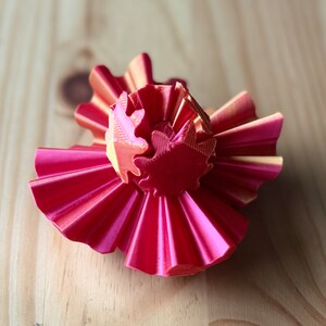 Gear ball opened up to flower.