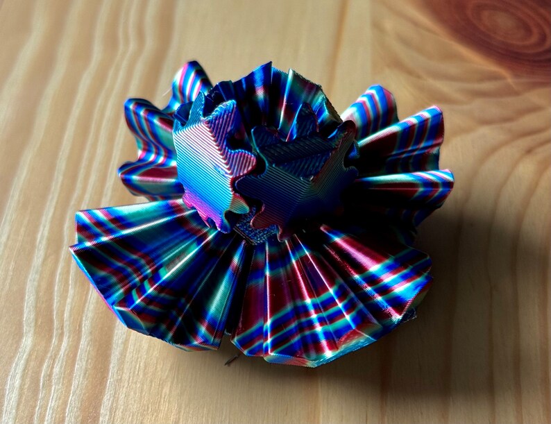 Flerfärgad Fidget-sfär med växel "3-pack" bild 9