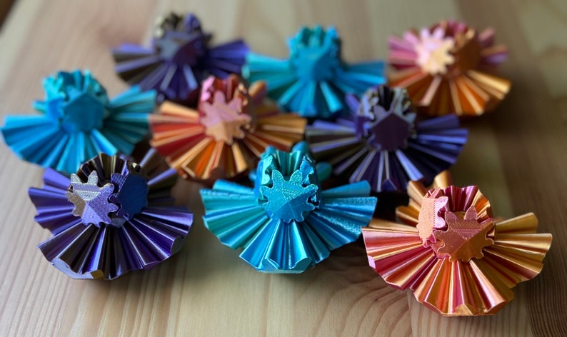Flerfärgad Fidget-sfär med växel "3-pack" bild 8