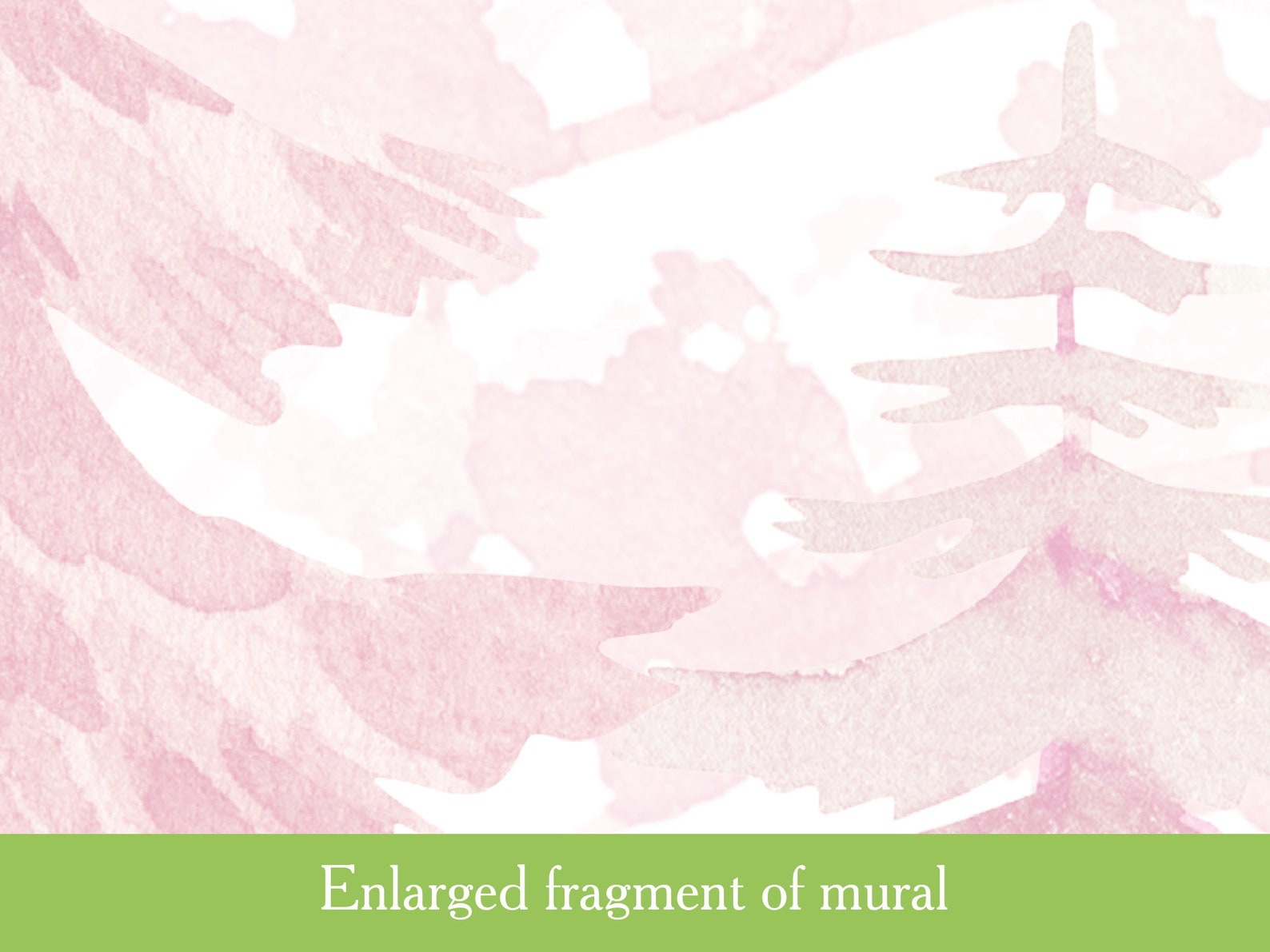 Soft Pink Forest Wallpaper for Baby Girl Room Watercolor Etsy
