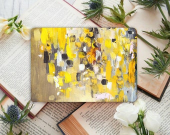 Yellow Paint Brush Laptop Protective Skin - Oil Art Universal Notebook Vinyl Wrap - Any Size Laptop Skins Peel & Stick -  Laptop Decal Cover