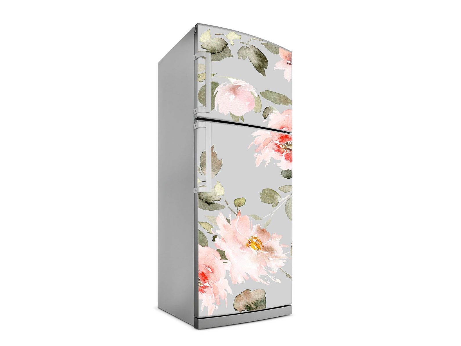 Flower Decal Fridge Floral Wall Fridge Stickers Peel & Etsy