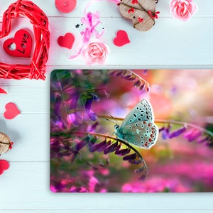 Butterfly and Flower Laptop Protective Skin Girl - Universal Notebook Vinyl Wrap - Custom Size Laptop Skins Peel & Stick -  Laptop GD422