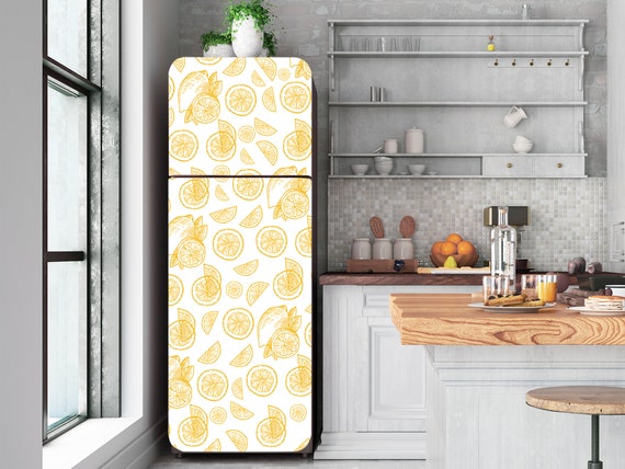 Limoni dell'acquerello Decal Frigo Cover Frutta Adesivi da parete per frigo  Peel & Stick, Adesivo autoadesivo Frigo Wrap, Modern Kitchen Decor RD60 -   Italia