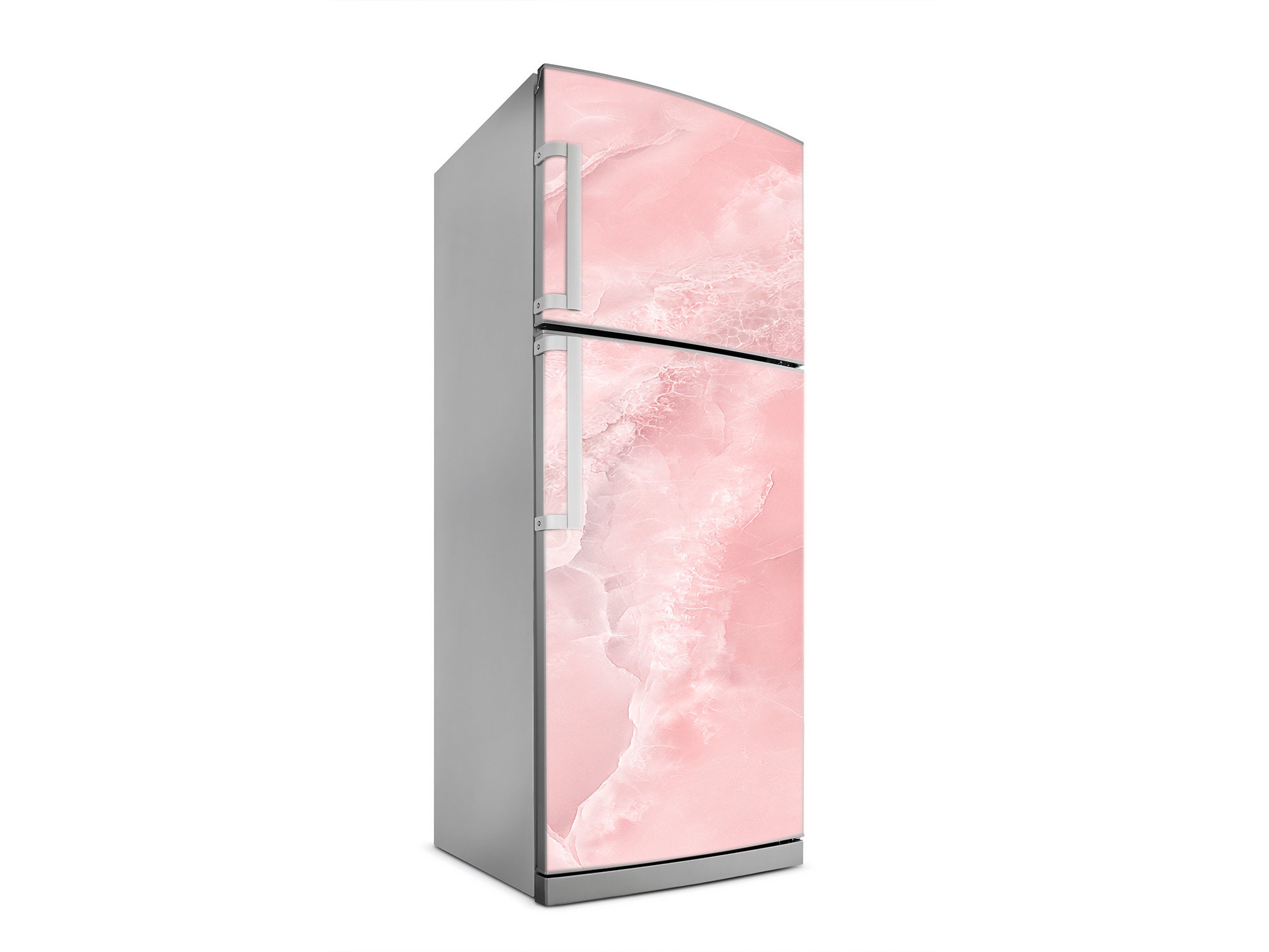 Pink fridge of my dreams!!! 💖💖 we used automobile vinyl wrap for thi