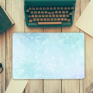 Azul ombre aquarela laptop pele decalque de vinil adesivo dell inspiron hp lenovo asus chromebook acer capa universal gd334