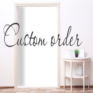 Custom order  For Door,  Wall  Stickers, Peel and Stick Self Adhesive Sticker, Wrap Door Mural Front Door  RD701