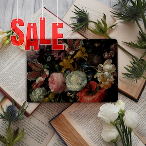 Dark Dutch Blumen Laptop Skin, Floral Notebook Aufkleber Notebook Vinyl Aufkleber - Lenovo Asus Chromebook HP Aser Universal Cover GD343