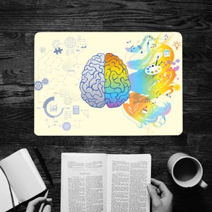 Fantasie menselijk brein laptop skin, vinyl sticker sticker notebook Dell HP Lenovo Asus Chromebook Acer universele cover laptop sticker GD545